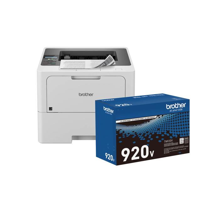 Brother HL-L6210DW monochrome laser printer with TN920V high-yield toner cartridge