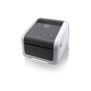 Brother TD-4410D desktop label printer with thermal printing technology, left side view