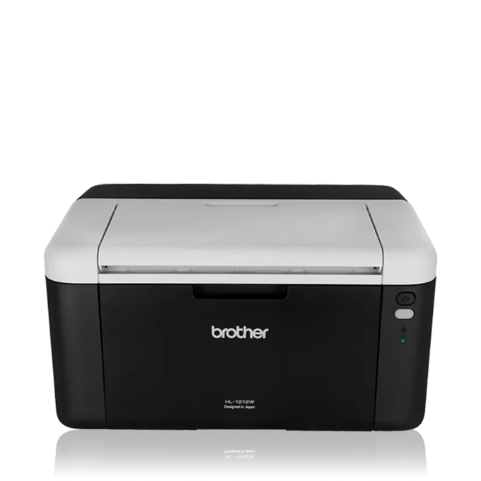 Impresora láser monocromática inalámbrica compacta Brother HL-1212W blanco y negro