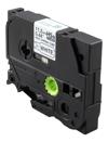 Brother HSe-231 11.2mm white heat-shrink tube cartridge in black cassette