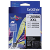 Brother LC209BK XXL black ink cartridge with 2400-page yield for inkjet printers