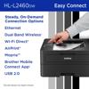 Brother HL-L2460DW monochrome laser printer with wireless and ethernet connectivity options