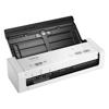 Brother ADS-1250W compact wireless scanner with open document feeder on white background