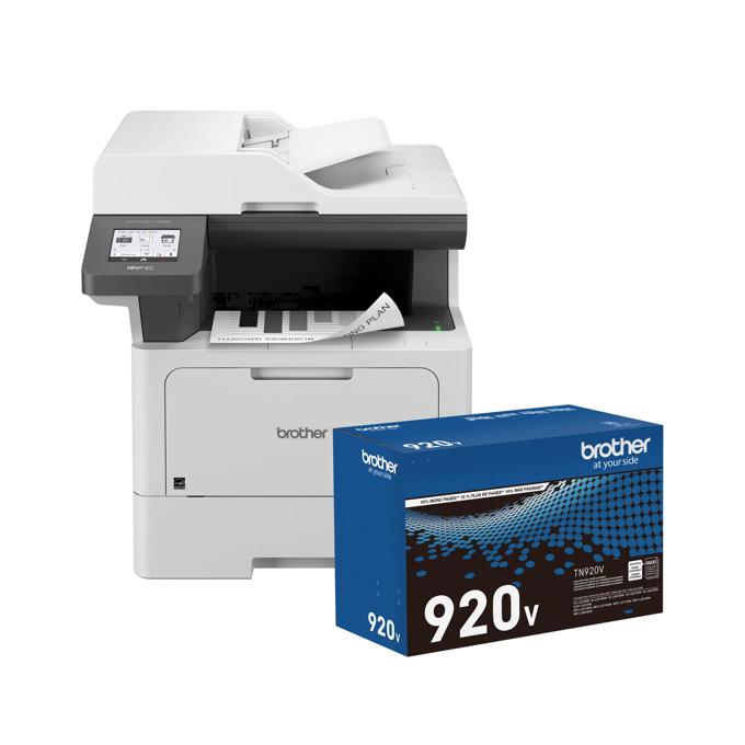 Brother MFC-L5710DW monochrome laser all-in-one printer with high-yield toner cartridge