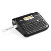 Brother P-touch D610BT label maker with QWERTY keyboard and color display printing label