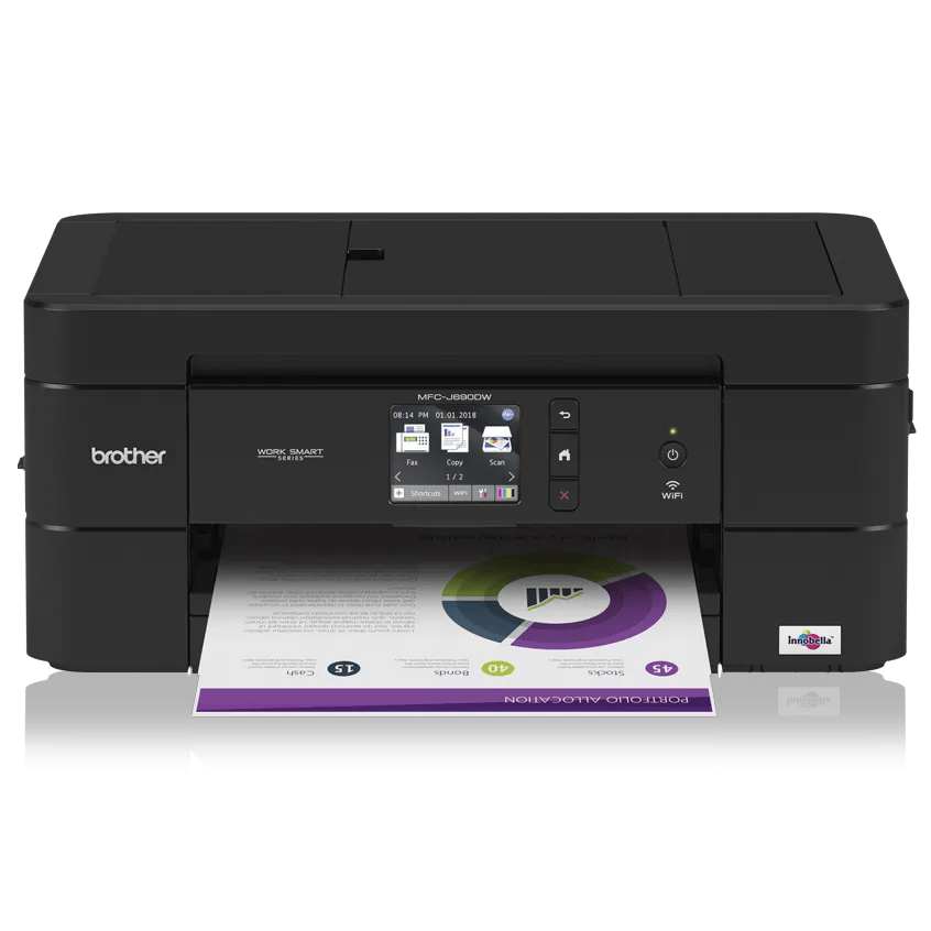 Brother MFC-J690DW all-in-one wireless inkjet printer with color touchscreen