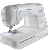 Brother PC-420 sewing machine with LCD screen and built-in stitches