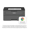 Brother HL-L2370DW monochrome laser printer with Chromebook compatibility badge