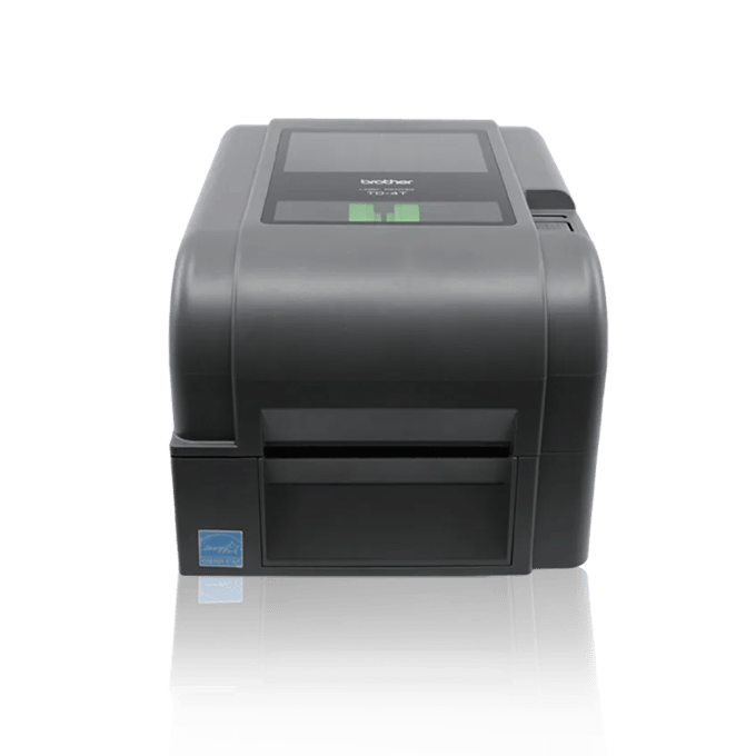 Brother TD-4520TN desktop thermal label printer with front-loading design