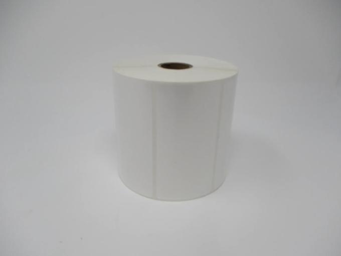 White label roll on cardboard core for Brother label printers