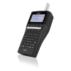 Brother P-touch handheld label maker with QWERTY keyboard and backlit display