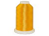 Brother embroidery thread spool in bright golden yellow on white cone