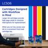 Brother Genuine LC506BKS Standard Yield Black Ink Cartridge, , small