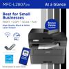 Brother MFC-L2807DW Wireless Compact Monochrome Laser All-in-One Printer, , small