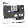 Brother P-touch TZe tape cartridge with strong adhesive and labeled samples