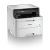 Brother HL-L3290CDW color laser all-in-one printer with dual paper trays, right angle view
