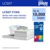 Brother Genuine LC507Y Ultra High Yield Yellow Ink Cartridge, Cyan, small