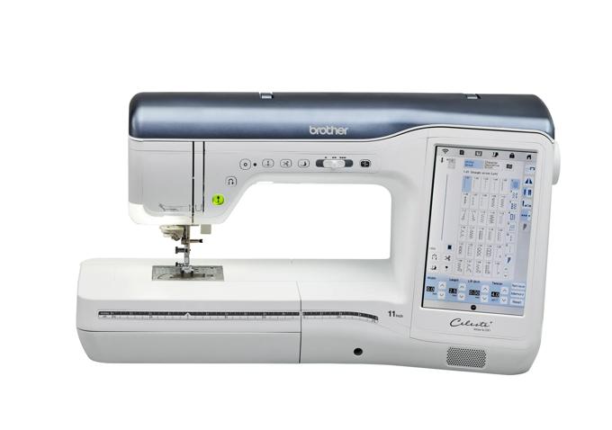 Brother Celeste sewing machine with touchscreen display and built-in stitch patterns