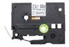 Brother HSe-221E 9mm white heat-shrink tube label cartridge on dark gray cassette