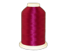 Brother embroidery thread spool in deep red with glossy finish on white background