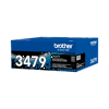 Cartucho de tóner negro Brother TN3479 de alto rendimiento en caja azul y negra