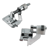 Brother sewing machine presser feet with adjustable tension screws on white background