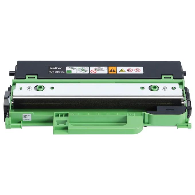 Brother WT-229CL waste toner unit with green base and black top