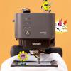 Brother Skitch PP1 portable printer with control buttons on orange background