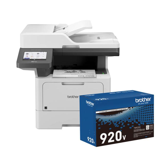 Brother monochrome laser all-in-one printer with 920V high-yield toner cartridge