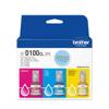 Botellas de tinta Brother BTD100CL paquete de 3 en magenta, cian y amarillo para impresoras