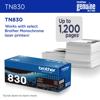 Brother Genuine TN830XL High Yield Toner, Black, small