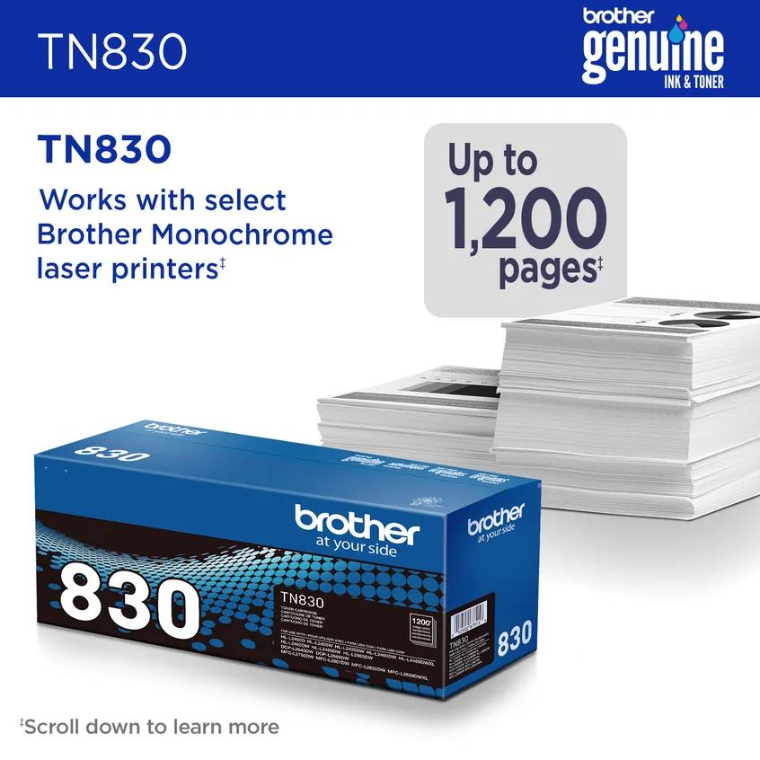 Brother TN830 official retail box
