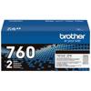 Brother TN760 high-yield toner cartridge twin pack for laser printers