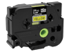 Brother HGe 24mm yellow laminated high-grade tape cartridge with black housing