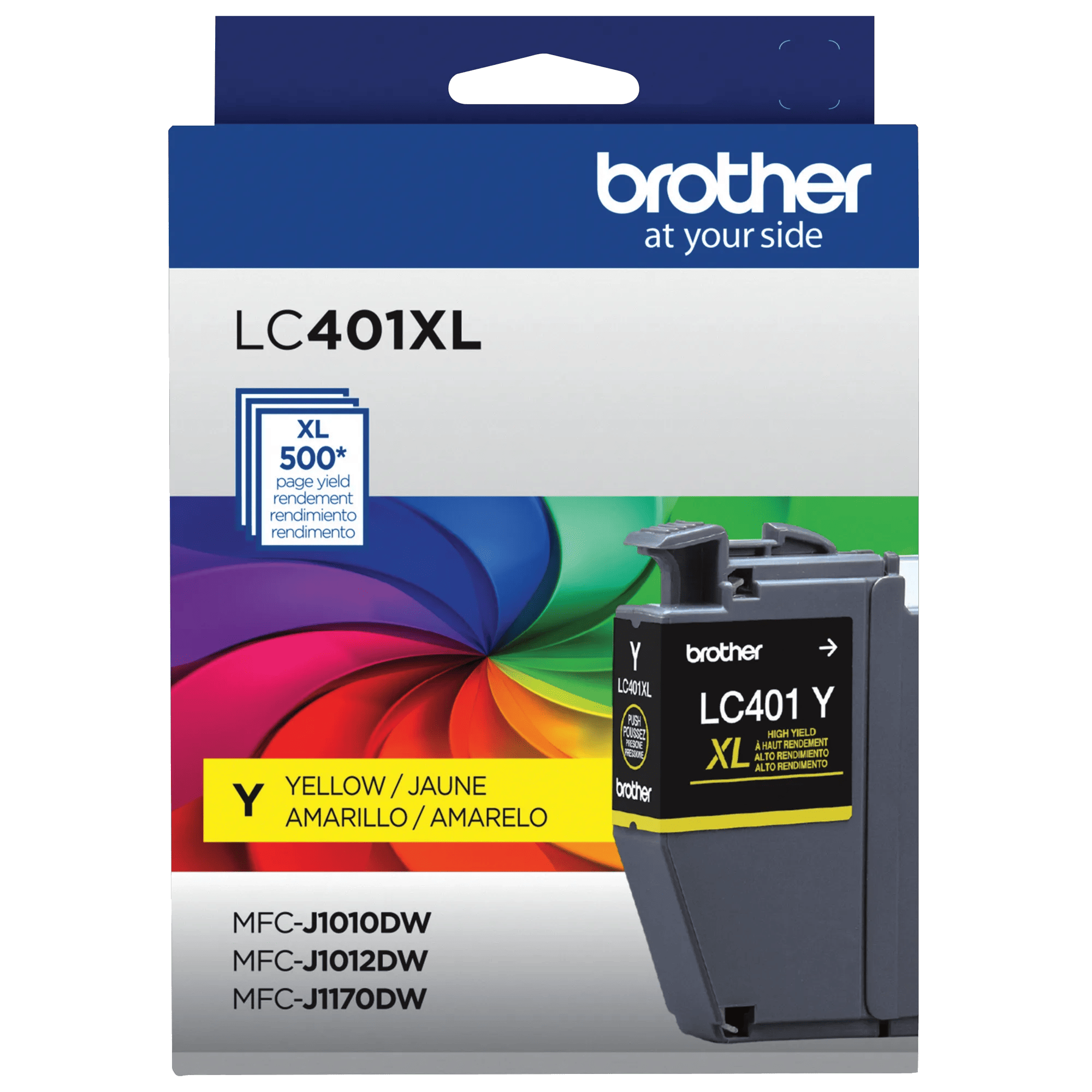 Brother Genuine LC401XLYS High-yield Yellow Ink Cartridge, Yellow, medium