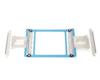 Brother embroidery machine hoop frame with adjustable clamps for fabric positioning