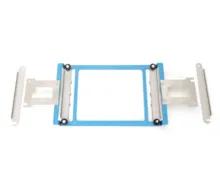 Brother embroidery machine hoop frame with adjustable clamps for fabric positioning