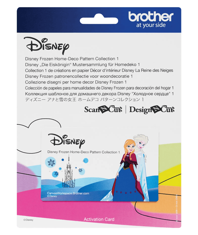 Tarjeta de activación de colección de patrones decorativos Disney Frozen de Brother