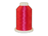 Brother embroidery thread spool in vibrant red polyester on white base