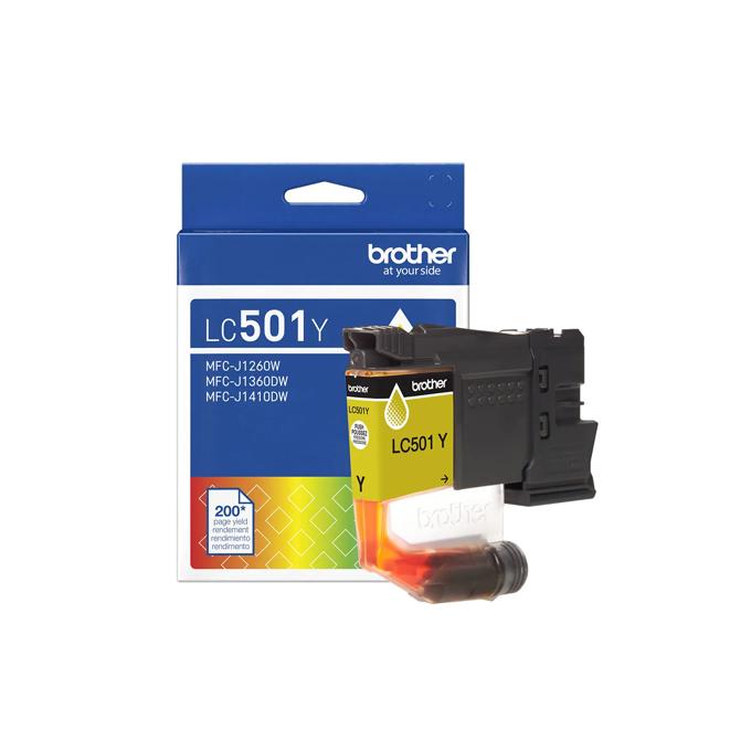Brother Genuine LC501YS Standard Yield Yellow Ink Cartridge, Yellow, large