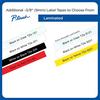 Cintas de etiquetas laminadas Brother en varios colores con texto negro o blanco para P-touch