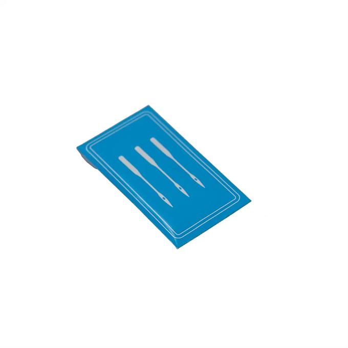 Blue rectangular cutting mat with grid lines and measurement guides