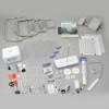 Brother Stellaire XJ2 embroidery machine accessories including hoops, tools, and manuals