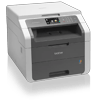 Brother HL-3180CDW color laser all-in-one printer with touchscreen and dual paper trays