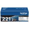 Brother TN221 black toner cartridge 2-pack for laser printers