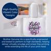 Brother sublimation ink printing vibrant designs on tote bag, mug, tumbler, and photo