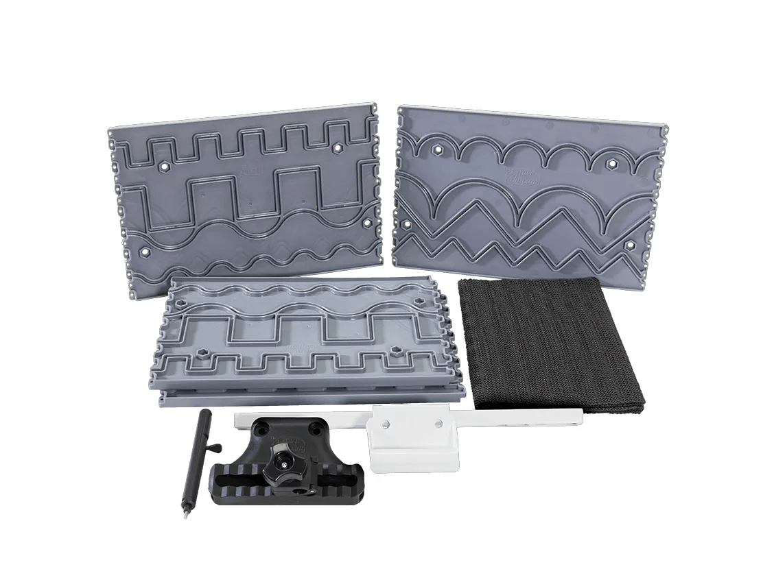 Brother ScanNCut pattern template set with decorative border designs and cutting mat
