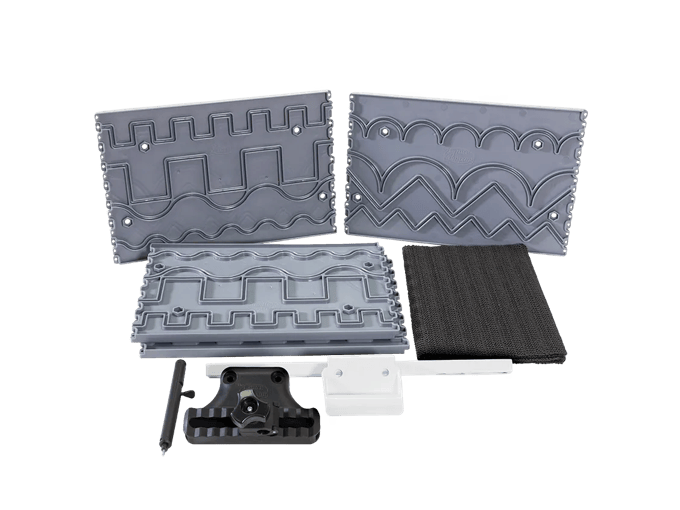 Brother ScanNCut pattern template set with decorative border designs and cutting mat