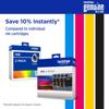 Brother genuine ink cartridges in 2-pack and 4-pack multi-color bundles