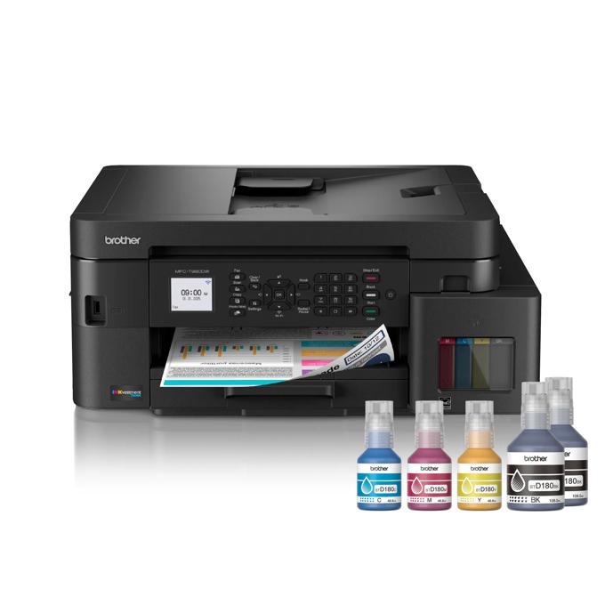 Brother MFC-T980DW all-in-one wireless inkjet printer with refillable ink bottles